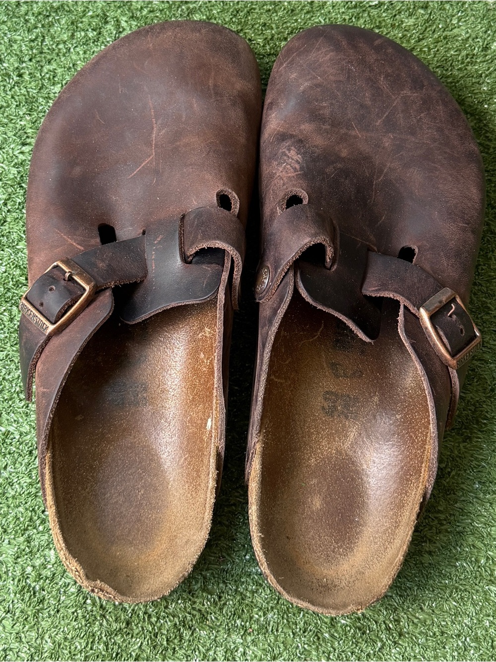 Birkenstock Boston Habana Oiled Leather Women’s Clogs